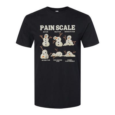 Pain Scale Snowman Funny Nurse Christmas Icu Nurse Softstyle CVC T-Shirt