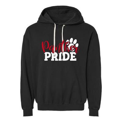 Panther School Sports Name Spirit Back To School Garment-Dyed Fleece Hoodie