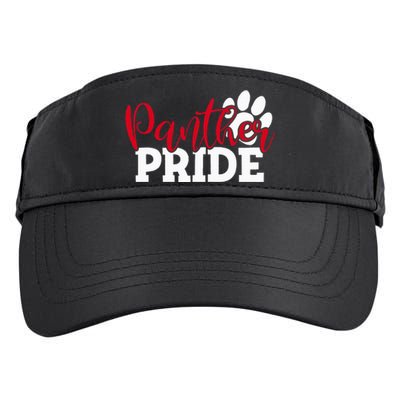 Panther School Sports Name Spirit Back To School Adult Drive Performance Visor