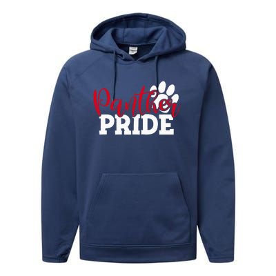 Panther School Sports Name Spirit Back To School Performance Fleece Hoodie