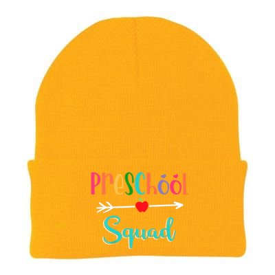 Preschool Squad Teacher Back To School PreK Teacher Gift Knit Cap Winter Beanie