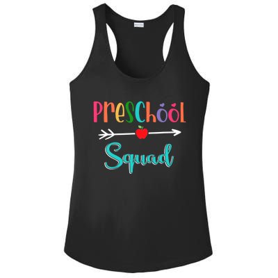 Preschool Squad Teacher Back To School PreK Teacher Gift Ladies PosiCharge Competitor Racerback Tank