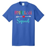 Preschool Squad Teacher Back To School PreK Teacher Gift Tall T-Shirt