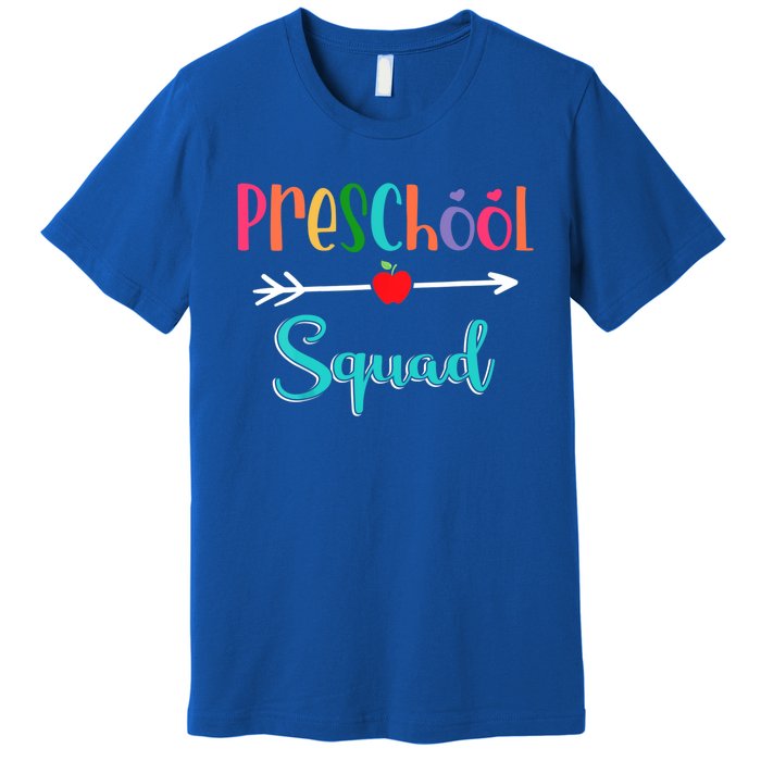 Preschool Squad Teacher Back To School PreK Teacher Gift Premium T-Shirt