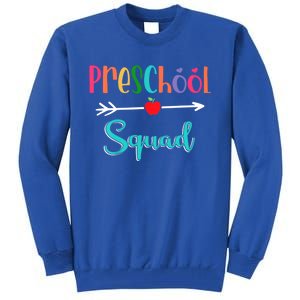 Preschool Squad Teacher Back To School PreK Teacher Gift Tall Sweatshirt