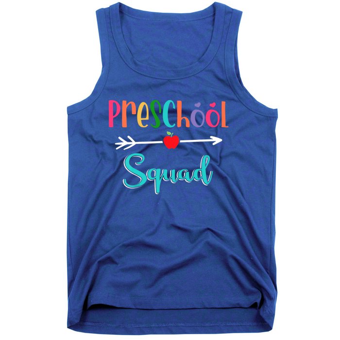 Preschool Squad Teacher Back To School PreK Teacher Gift Tank Top