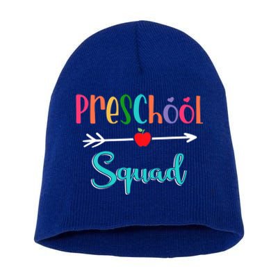 Preschool Squad Teacher Back To School PreK Teacher Gift Short Acrylic Beanie