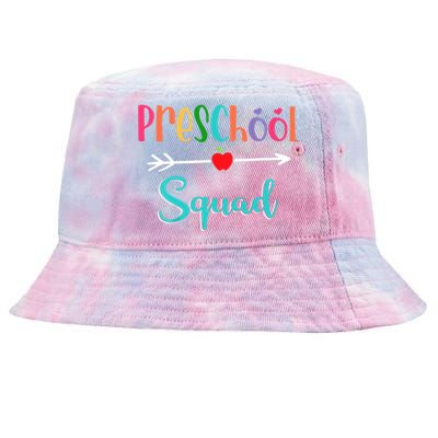 Preschool Squad Teacher Back To School PreK Teacher Gift Tie-Dyed Bucket Hat