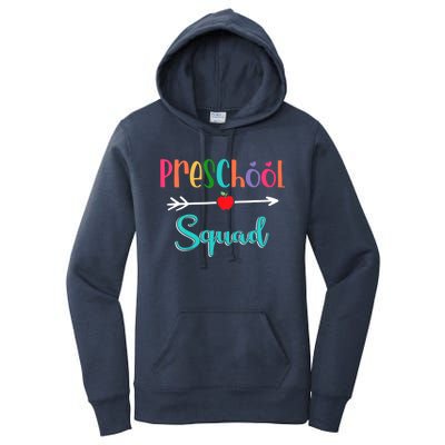 Preschool Squad Teacher Back To School PreK Teacher Gift Women's Pullover Hoodie