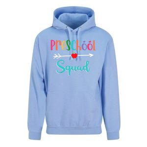 Preschool Squad Teacher Back To School PreK Teacher Gift Unisex Surf Hoodie