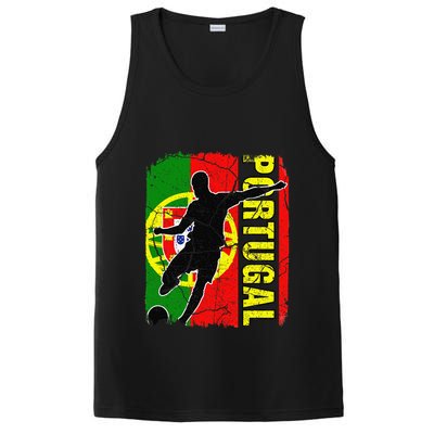 Portugal Soccer Team Portuguese Flag Jersey Football Fans PosiCharge Competitor Tank