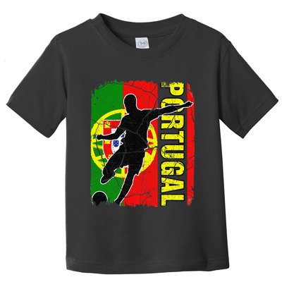 Portugal Soccer Team Portuguese Flag Jersey Football Fans Toddler T-Shirt