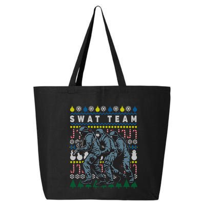 Police Swat Team Cute Gift Ugly Christmas 25L Jumbo Tote