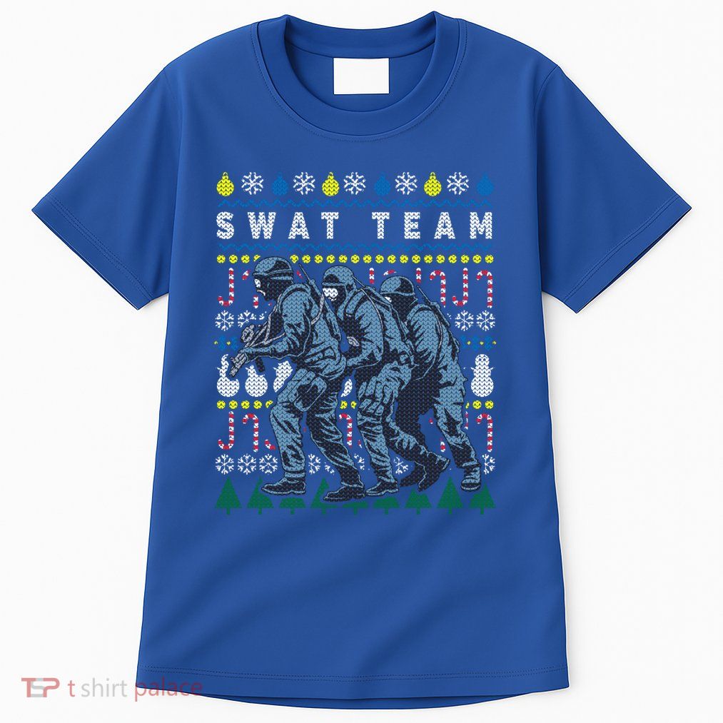 Police Swat Team Cute Gift Ugly Christmas Tall T-Shirt