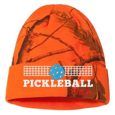 Pickleball Support The Team Pickleball Player USA Flag Kati Licensed 12" Camo Beanie