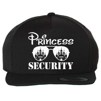 Princess Security Team Dad Mom Birthday Party Family Trip Wool Snapback Cap