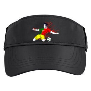 Portugal Soccer Team Portuguese Flag Jersey Football Fans Adult Drive Performance Visor