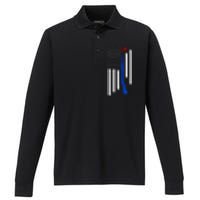 Patriotic Skeet Trap Clay Pigeon Shotgun Shooting Performance Long Sleeve Polo