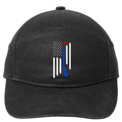 Patriotic Skeet Trap Clay Pigeon Shotgun Shooting 7-Panel Snapback Hat