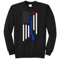 Patriotic Skeet Trap Clay Pigeon Shotgun Shooting Tall Sweatshirt