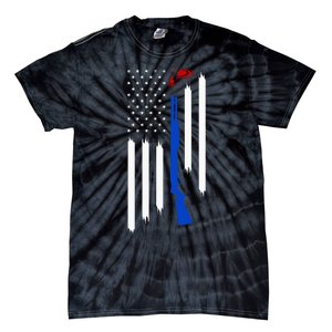 Patriotic Skeet Trap Clay Pigeon Shotgun Shooting Tie-Dye T-Shirt