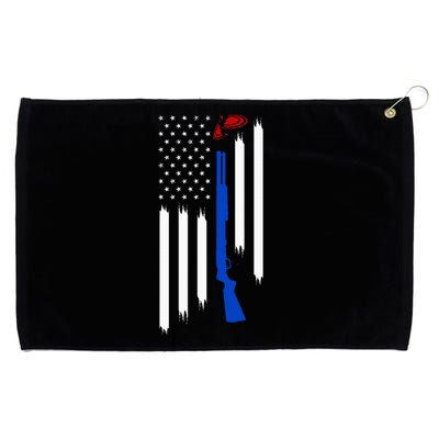 Patriotic Skeet Trap Clay Pigeon Shotgun Shooting Grommeted Golf Towel