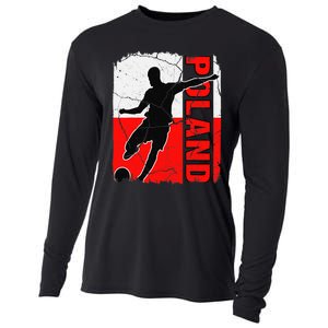 Poland Soccer Team Polish Flag Jersey Football Fans Cooling Performance Long Sleeve Crew