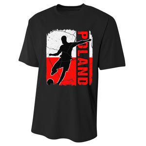 Poland Soccer Team Polish Flag Jersey Football Fans Performance Sprint T-Shirt