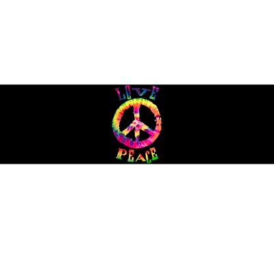 PEACE SIGN tee LOVE 60s 70s Tie Die Hippie Costume Bumper Sticker