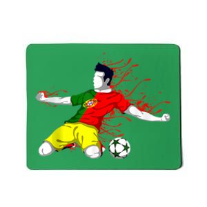 Portugal Soccer Team Portuguese Flag Jersey Football Fans Mousepad