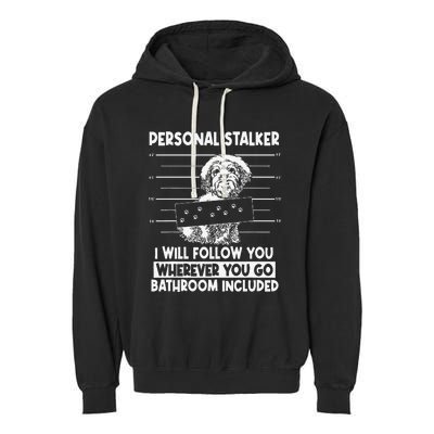 Personal Shih Tzu Stalker I will Follow Wherever You Go Garment-Dyed Fleece Hoodie