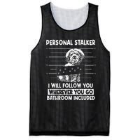 Personal Shih Tzu Stalker I will Follow Wherever You Go Mesh Reversible Basketball Jersey Tank