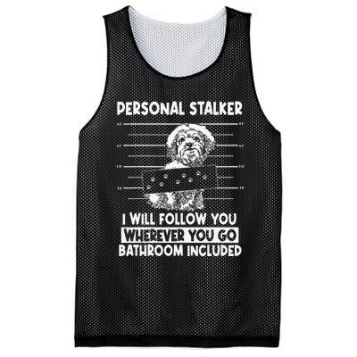 Personal Shih Tzu Stalker I will Follow Wherever You Go Mesh Reversible Basketball Jersey Tank