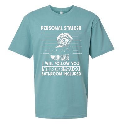 Personal Shih Tzu Stalker I will Follow Wherever You Go Sueded Cloud Jersey T-Shirt