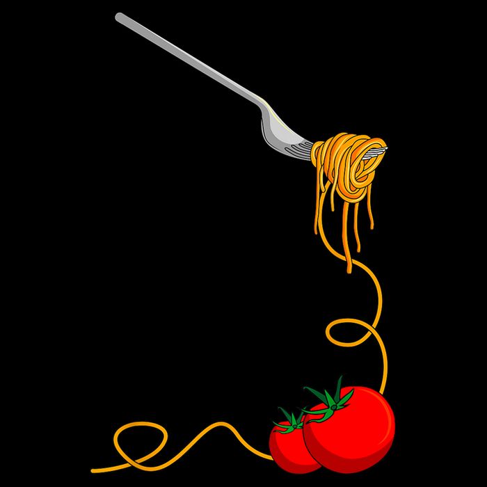 Pasta Spaghetti Tomato Noodles Italian Food Cooling Performance Crew T-Shirt