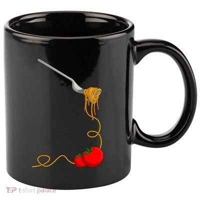 Pasta Spaghetti Tomato Noodles Italian Food 11oz C Handle Ceramic Mug
