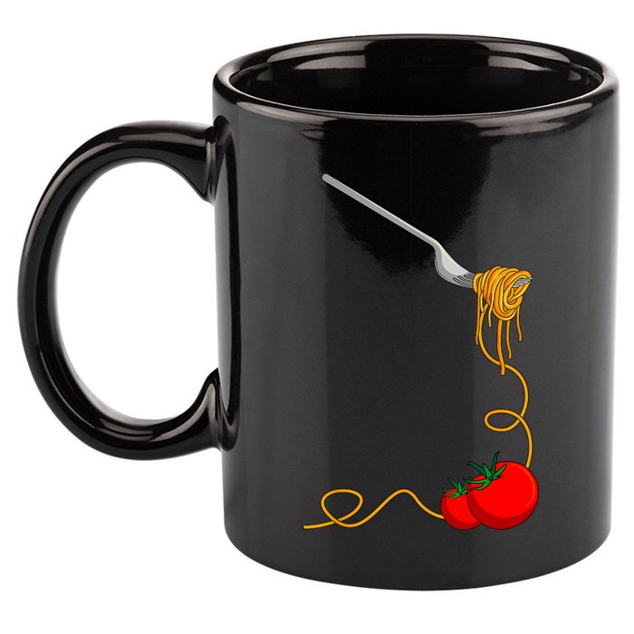 Pasta Spaghetti Tomato Noodles Italian Food 11oz C Handle Ceramic Mug