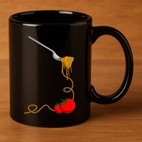 Pasta Spaghetti Tomato Noodles Italian Food 11oz C Handle Ceramic Mug