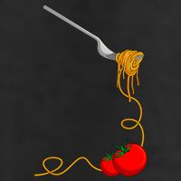 Pasta Spaghetti Tomato Noodles Italian Food 11oz C Handle Ceramic Mug