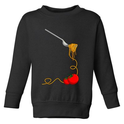 Pasta Spaghetti Tomato Noodles Italian Food Toddler Sweatshirt