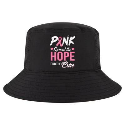 Pink Spread The Hope Find The Cure Breast Cancer Awareness Gift Cool Comfort Performance Bucket Hat