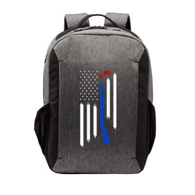 Patriotic Skeet Trap Clay Pigeon Shotgun Shooting USA Flag Vector Backpack