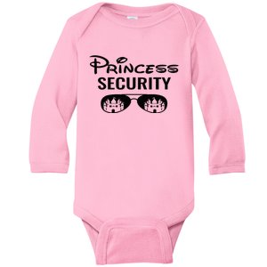 Princess Security Team Big Brother Announcement Birthday Baby Long Sleeve Bodysuit