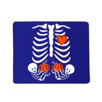 Pregnant Skeleton Twin Pregnancy Halloween Announcet Great Gift Mousepad