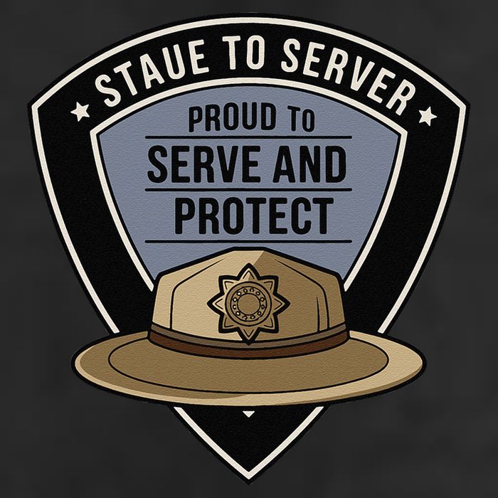 Police State Trooper Super Trooper Costume Sheriff 7 Panel Mesh Trucker Snapback Hat