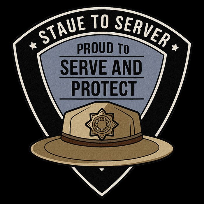 Police State Trooper Super Trooper Costume Sheriff V-Neck T-Shirt