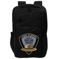 Police State Trooper Super Trooper Costume Sheriff Impact Tech Backpack