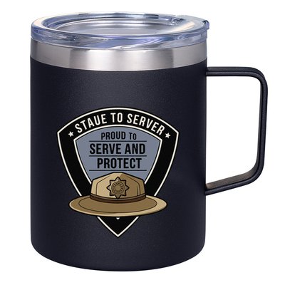 Police State Trooper Super Trooper Costume Sheriff 12oz Stainless Steel Coffee Mug