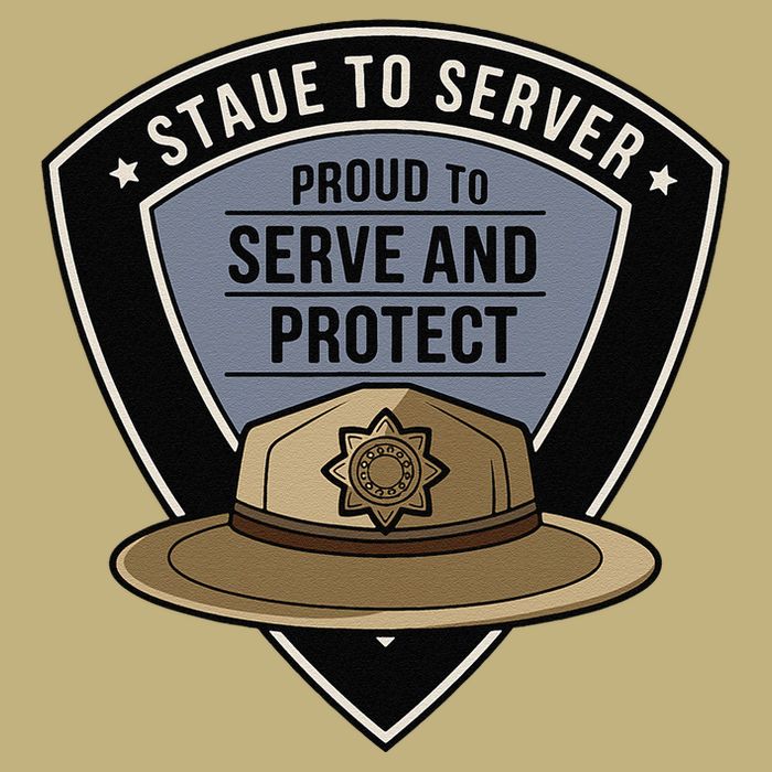 Police State Trooper Super Trooper Costume Sheriff Cooling Performance Crew T-Shirt