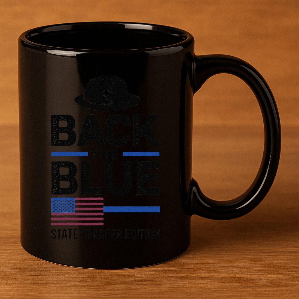 Police State Trooper Super Trooper Costume Sheriff 11oz C Handle Ceramic Mug